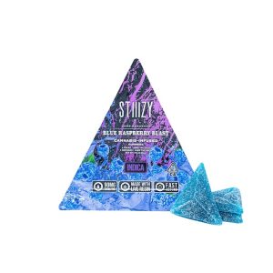 BLUE RASPBERRY BLAST STIIIZY EDIBLES - 90MG GUMMY TRIANGLES