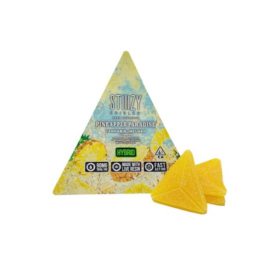 PINEAPPLE PARADISE STIIIZY EDIBLES - 90MG GUMMY TRIANGLES