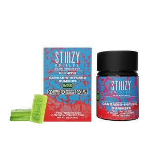 SOUR APPLE STIIIZY EDIBLES - 100MG GUMMIES