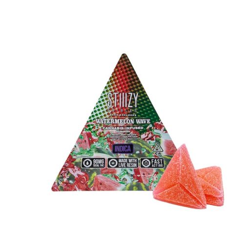 WATERMELON WAVE STIIIZY EDIBLES - 90MG GUMMY TRIANGLES