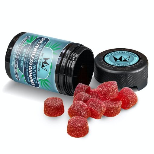 Blueberry Flavored Solventless Gummies - 10x 10mg/gummy