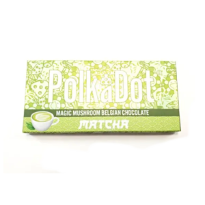 Polkadot matcha – psilocybin infused chocolate bar Dispenseroo